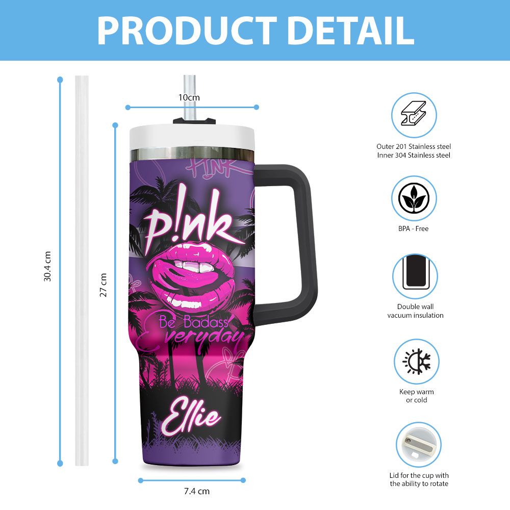 Pink Music Custom Stanley Cup 40 oz 30 oz Tumbler With HandleTVC2301713 - Image 3