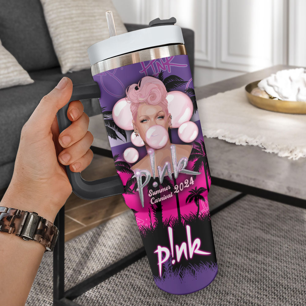 Pink Music Custom Stanley Cup 40 oz 30 oz Tumbler With HandleTVC2301713 - Image 2