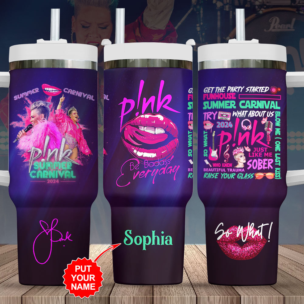 Pink Music Custom Stanley Cup 40 oz 30 oz Tumbler With HandleTVC2301715