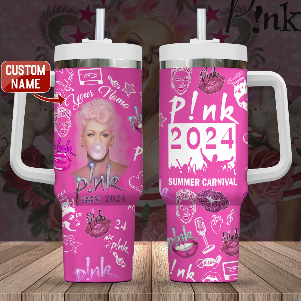 Pink Music Custom Stanley Cup 40 oz 30 oz Tumbler With HandleTVC2301716