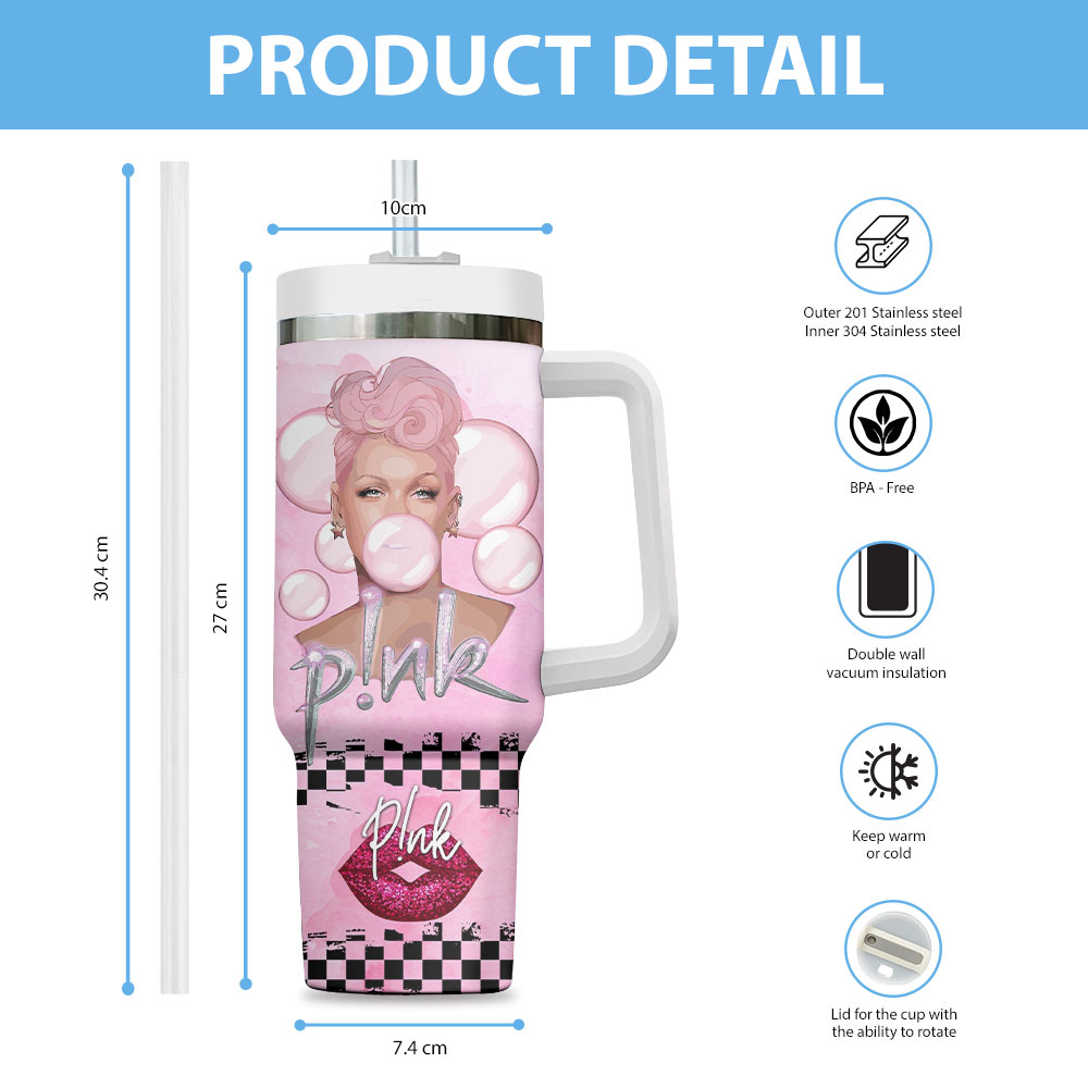 Pink Music Custom Stanley Cup 40 oz 30 oz Tumbler With HandleTVC2301721 - Image 3