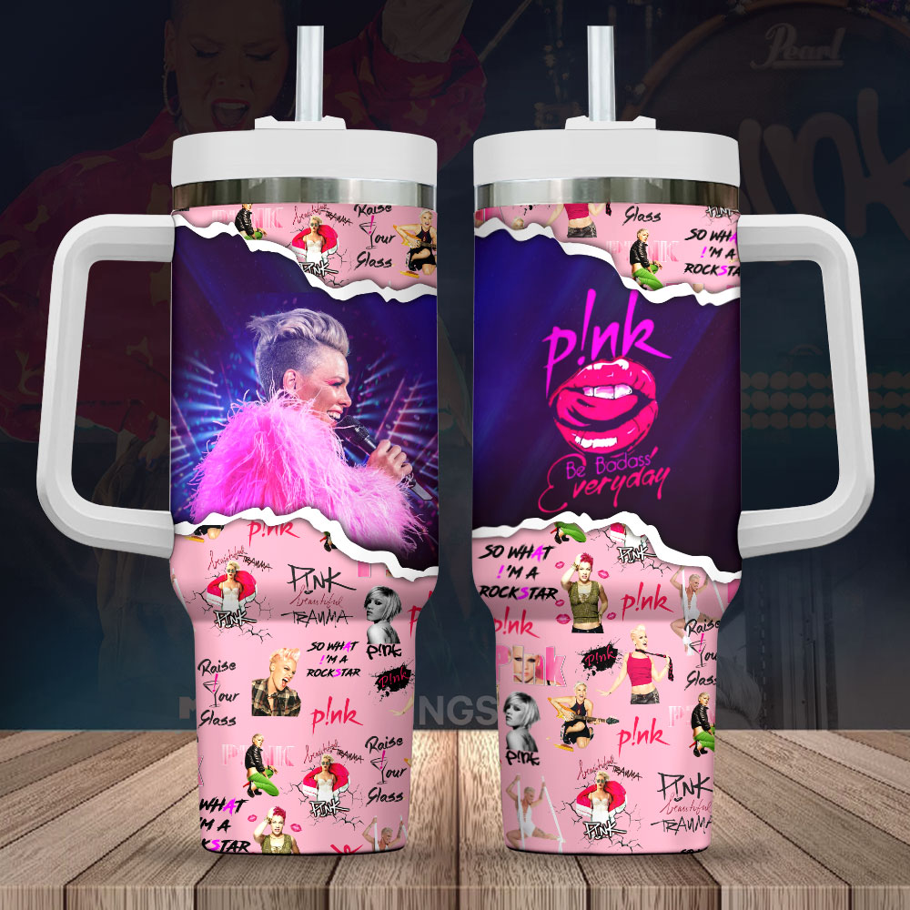 Pink Music Custom Stanley Cup 40 oz 30 oz Tumbler With HandleTVC2301721