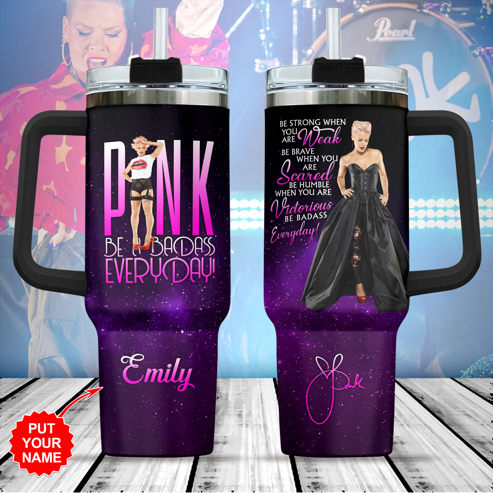 PINK Music Custom Stanley Cup 40 oz 30 oz Tumbler With HandleTVC2301848