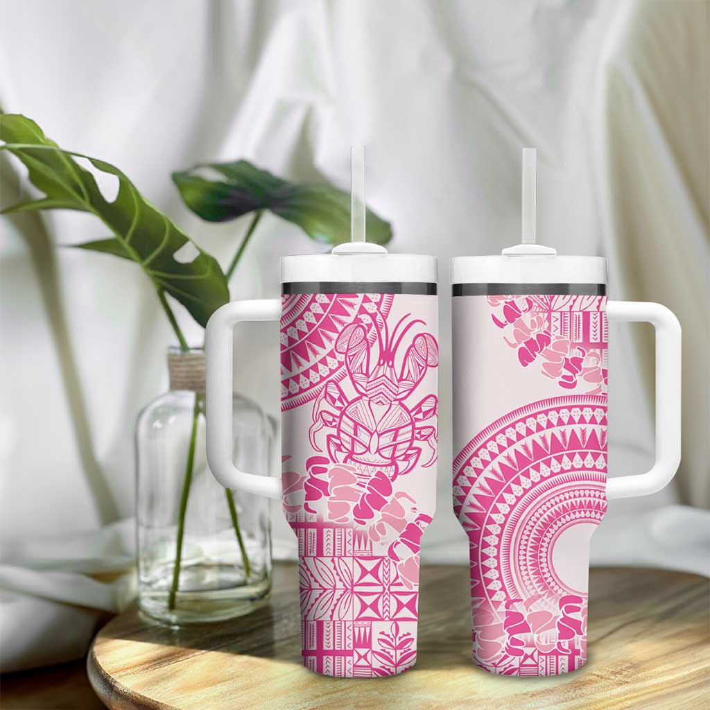 Pink Niue Language Week The Rock Coconut Crab Siapo Custom Stanley Cup 40 oz 30 oz Tumbler With HandleTVC2301363 - Image 9