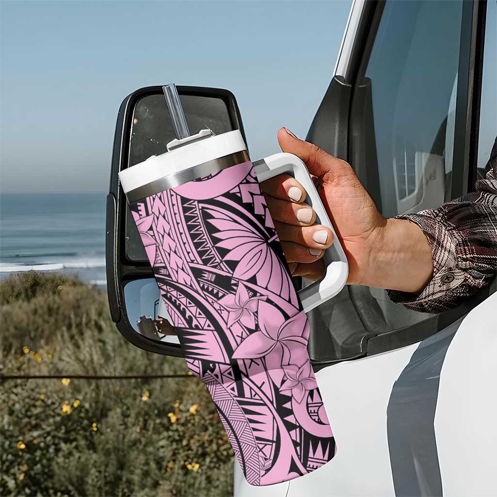 Pink Pacific Flowers Tribal Polynesian Custom Stanley Cup 40 oz 30 oz Tumbler With HandleTVC2301390 - Image 7