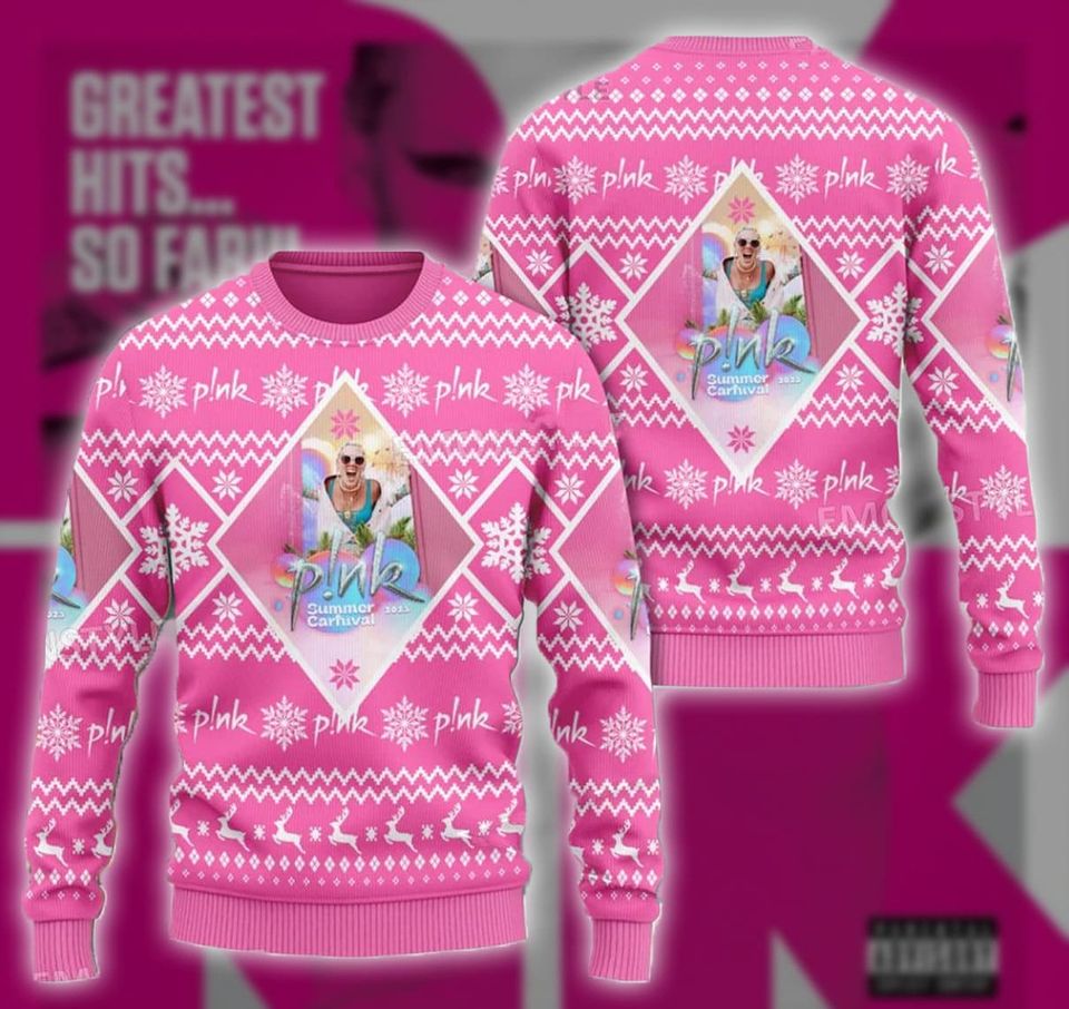 Pink Summer Carnival 2023 Concert All Over Print Sweater