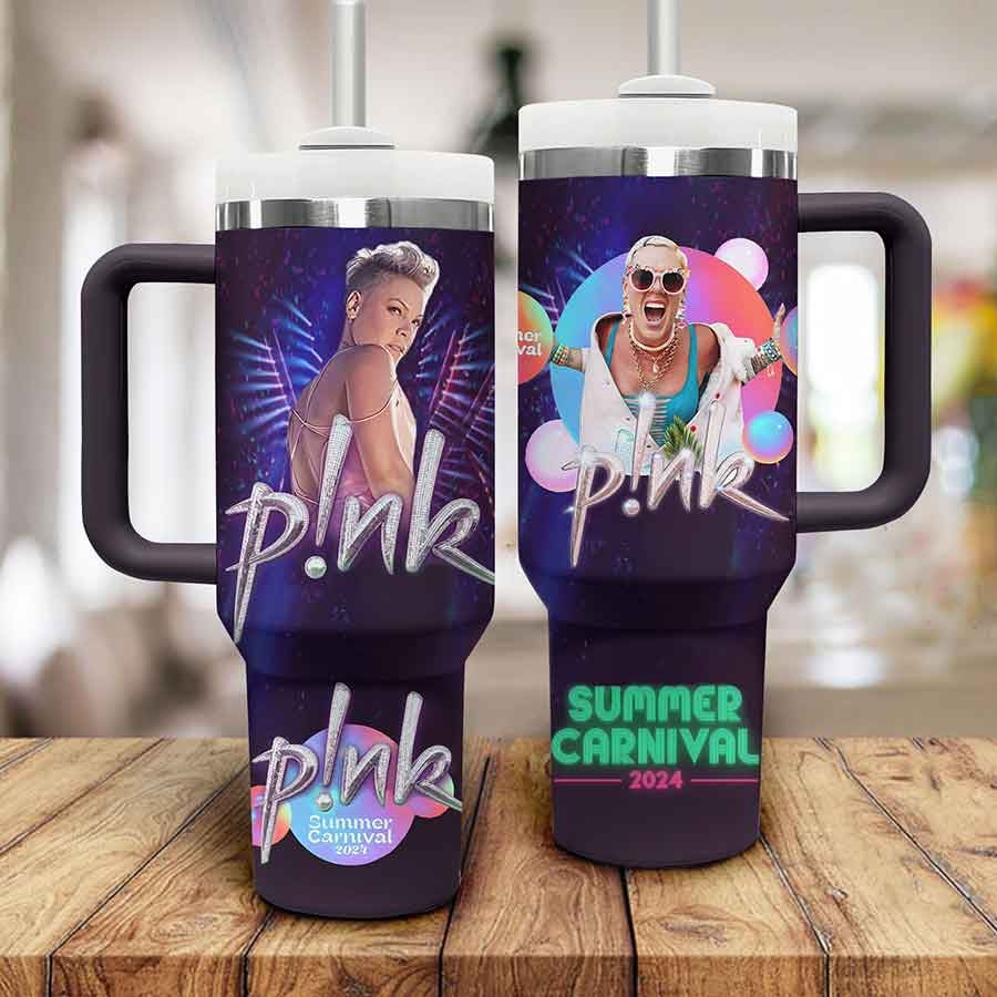 Pink Summer Carnival 2024 Music Custom Stanley Cup 40 oz 30 oz Tumbler With HandleTVC2301802