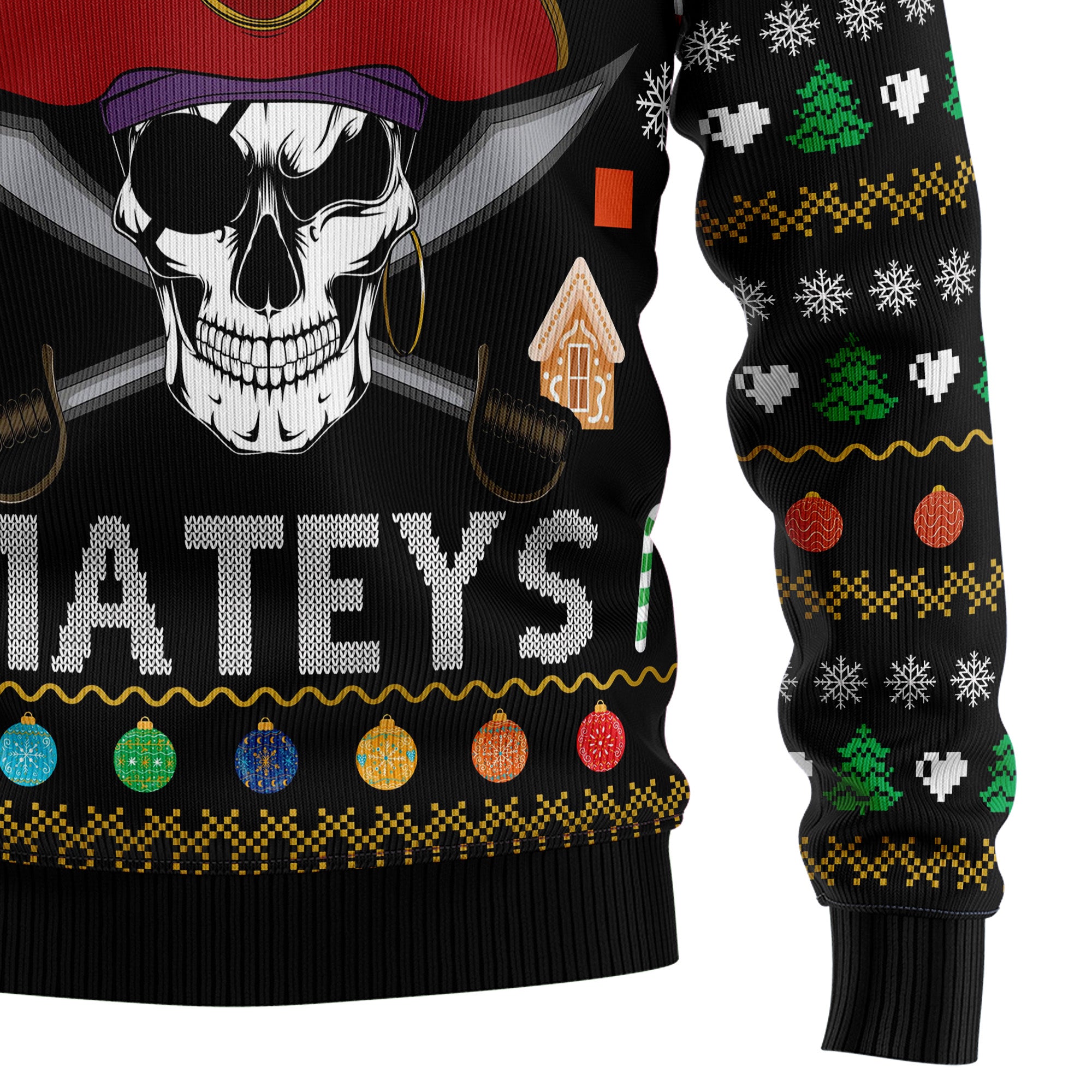 Pirate Skull Ugly Ugly Christmas Sweater - Image 4
