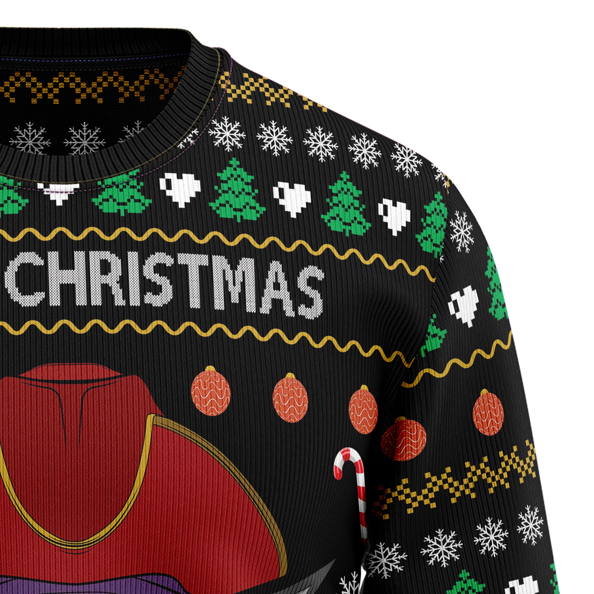 Pirate Skull Ugly Ugly Christmas Sweater - Image 3