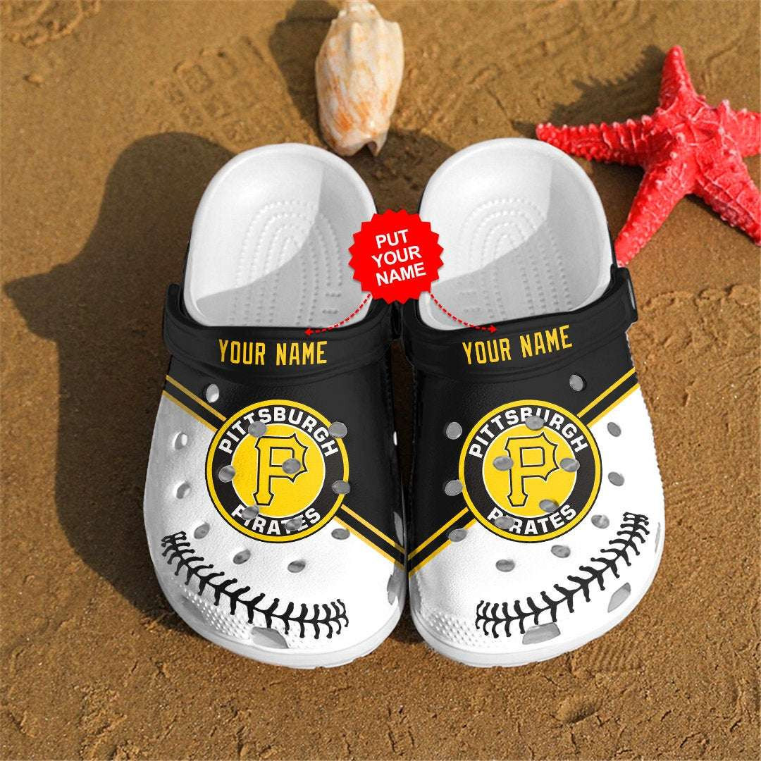 Pirates Crocband Clogs Custom Name