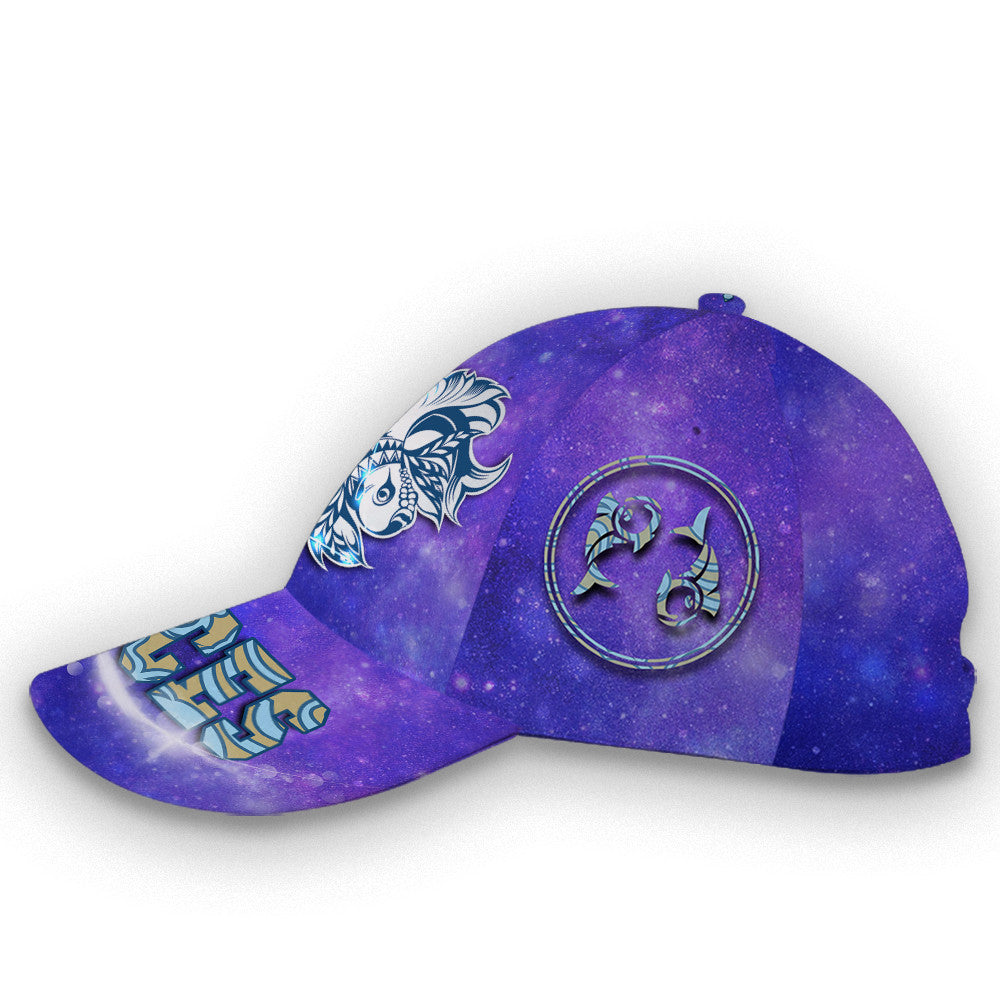 Pisces Galaxy Customized Hat Classic Cap Trucker Hats Custom Hats Gifts For Men & Women