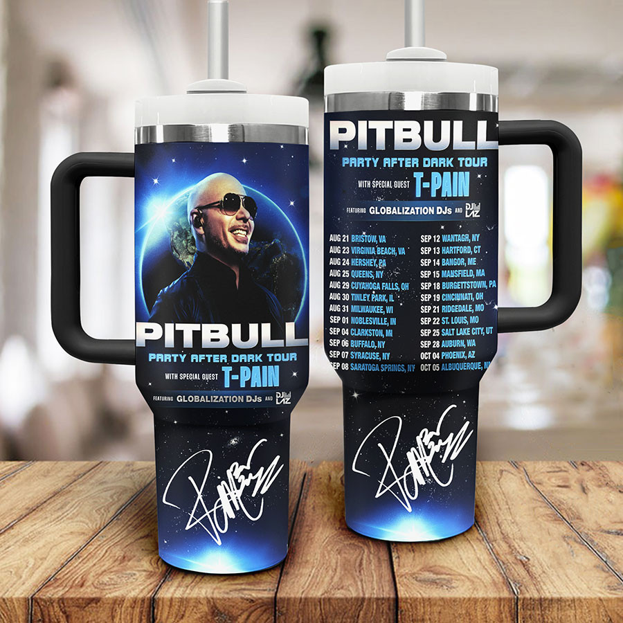 Pitbull Music Custom Stanley Cup 40 oz 30 oz Tumbler With HandleTVC2301325 - Image 2