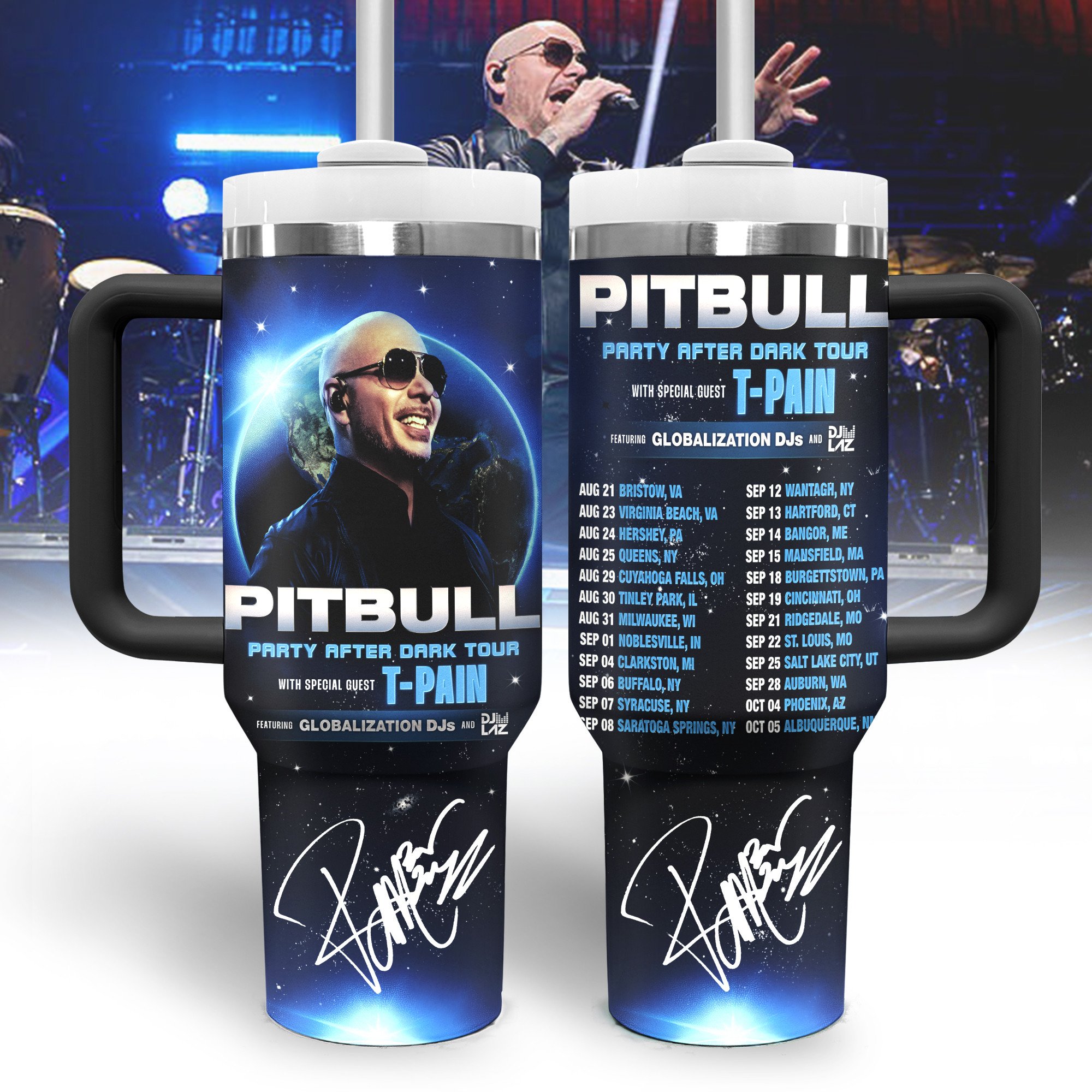 Pitbull Music Custom Stanley Cup 40 oz 30 oz Tumbler With HandleTVC2301325