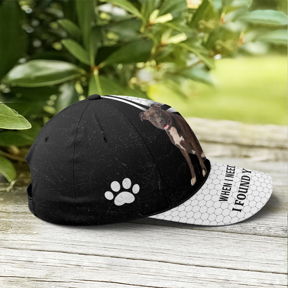 Pitbull When I Need A Hand I Found Your Pawn Baseball Cap Trucker Hats Custom Hats Gifts For Men & Women