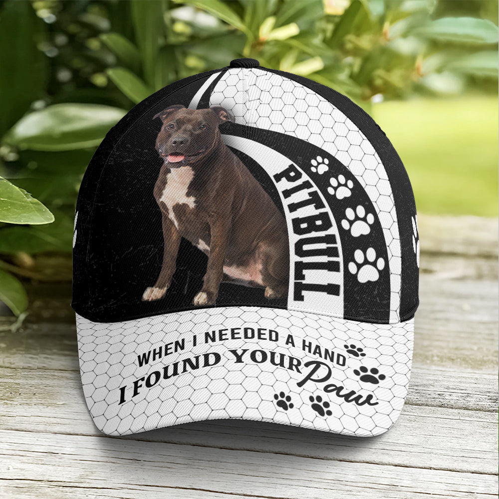 Pitbull When I Need A Hand I Found Your Pawn Baseball Cap Trucker Hats Custom Hats Gifts For Men & Women