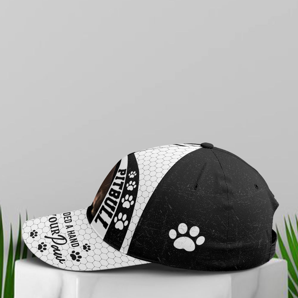 Pitbull When I Need A Hand I Found Your Pawn Baseball Cap Trucker Hats Custom Hats Gifts For Men & Women
