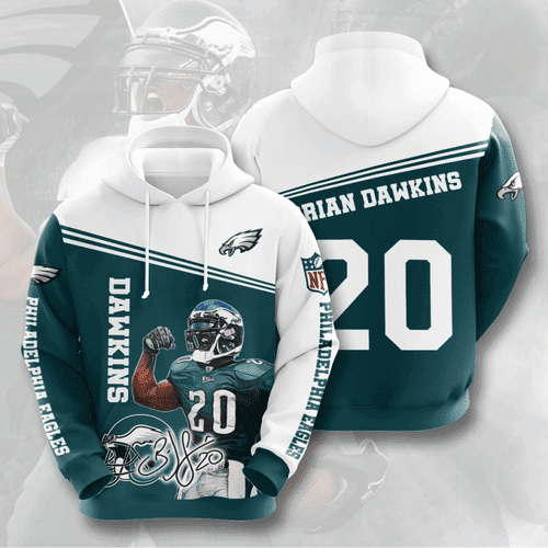 PITTSBURGH EAGLES Brian Dawkins 3D All Over Print Hoodie, Zip Hoodie