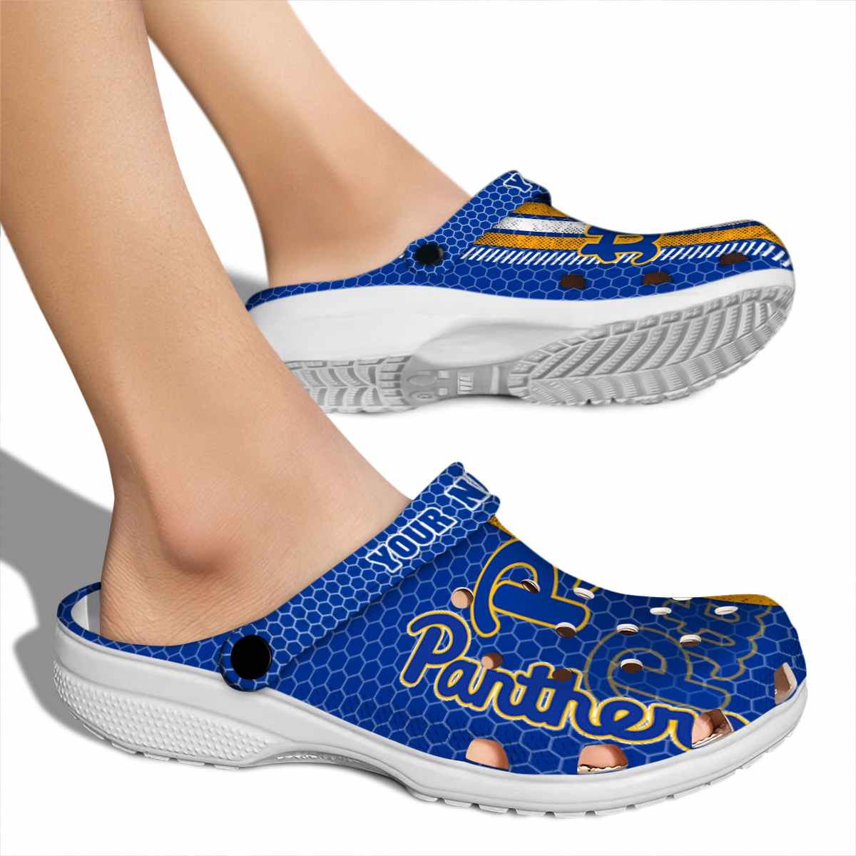 Pittsburgh Panthers NCAA Sport Crocs Crocband Clogs Shoes Comfortable For Men Women and Kids - Image 2