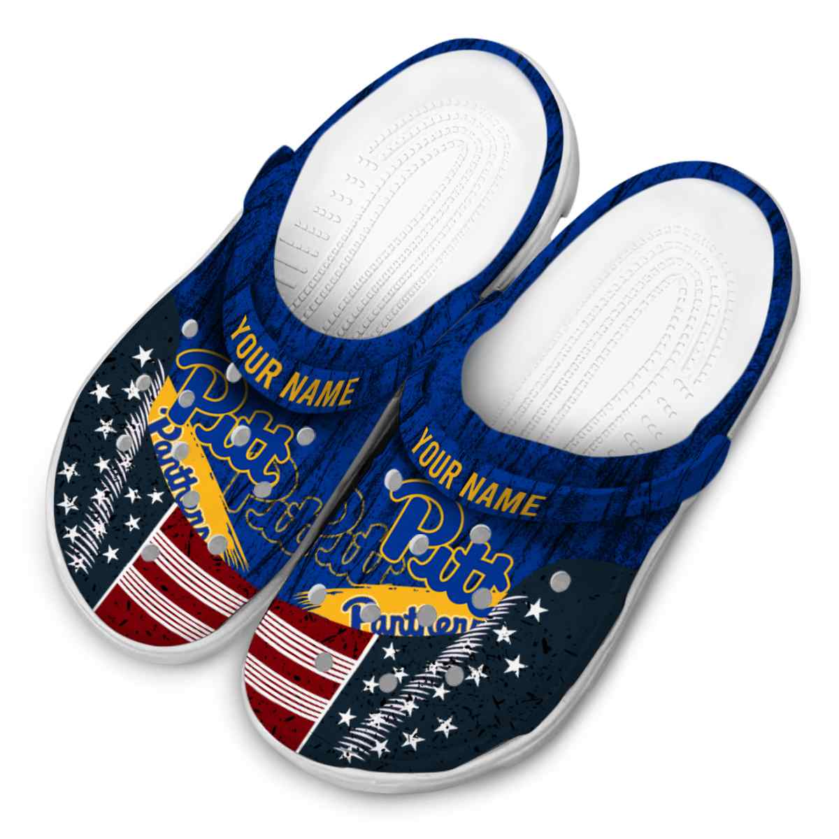 Pittsburgh Panthers NCAA Sport Crocs Crocband Clogs Shoes Comfortable For Men Women and Kids - Image 4