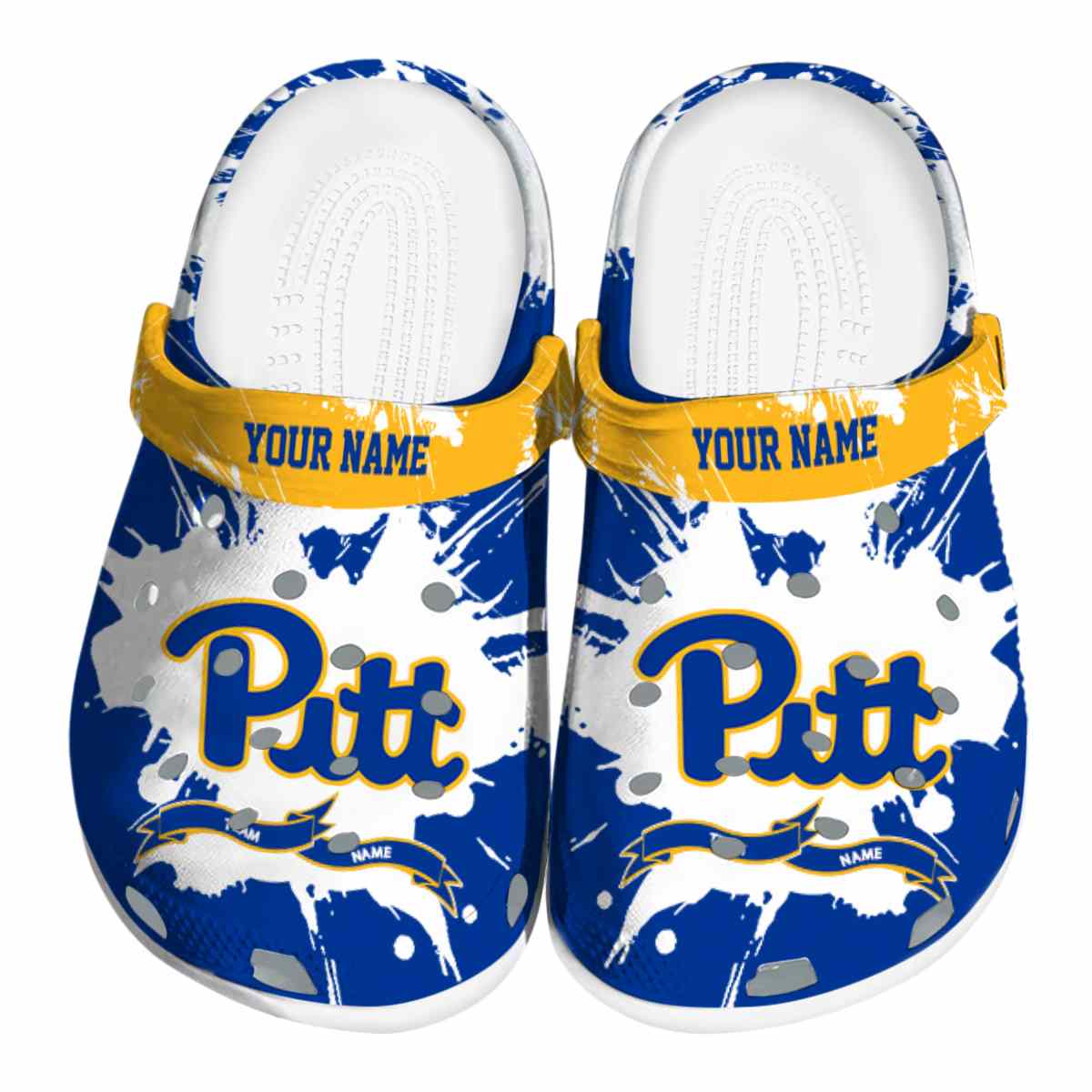 Pittsburgh Panthers NCAA Sport Crocs Crocband Clogs Shoes Comfortable For Men Women and Kids