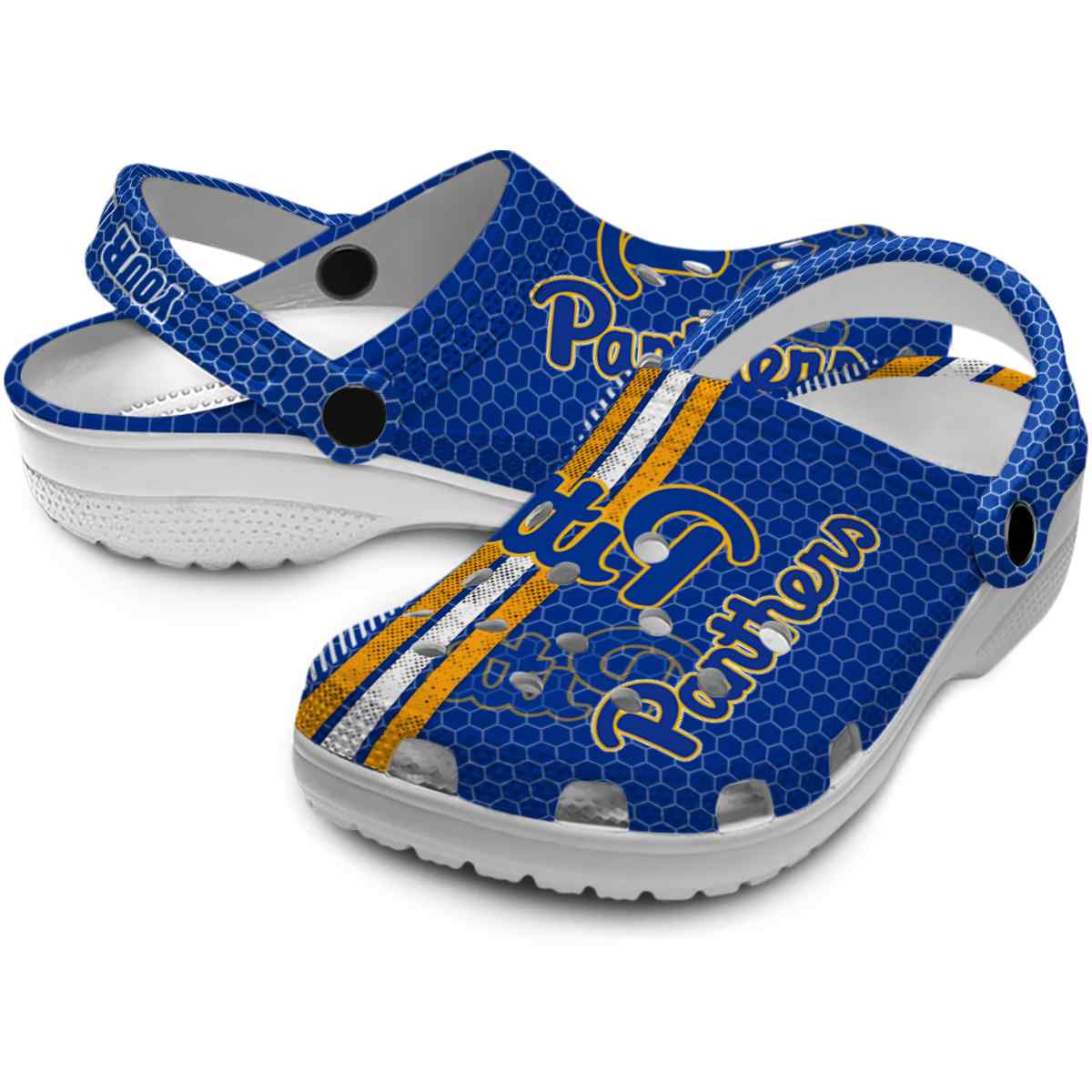 Pittsburgh Panthers NCAA Sport Crocs Crocband Clogs Shoes Comfortable For Men Women and Kids - Image 3