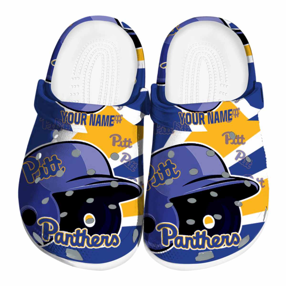 Pittsburgh Panthers NCAA Sport Crocs Crocband Clogs Shoes Comfortable For Men Women and Kids