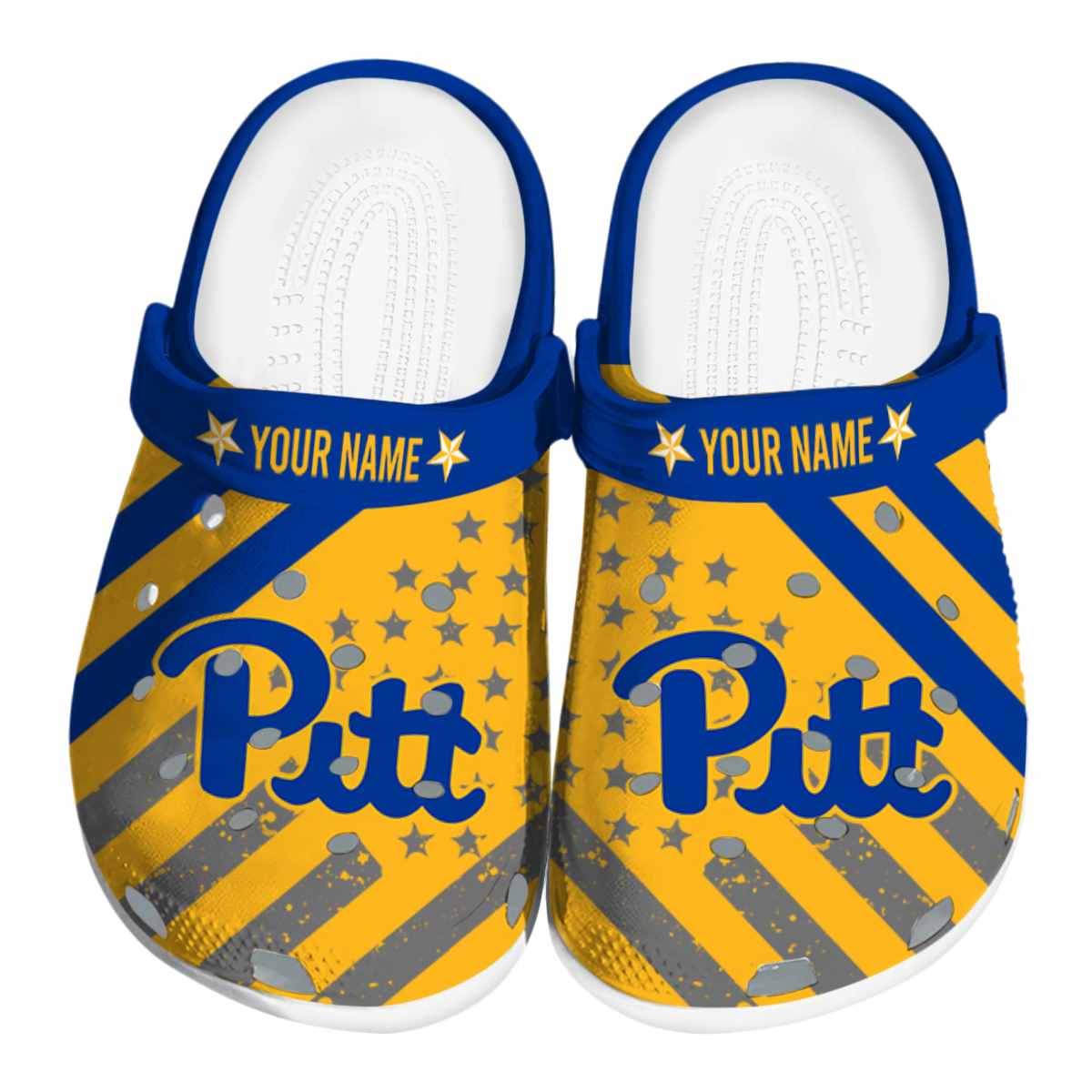 Pittsburgh Panthers NCAA Sport Crocs Crocband Clogs Shoes Comfortable For Men Women and Kids