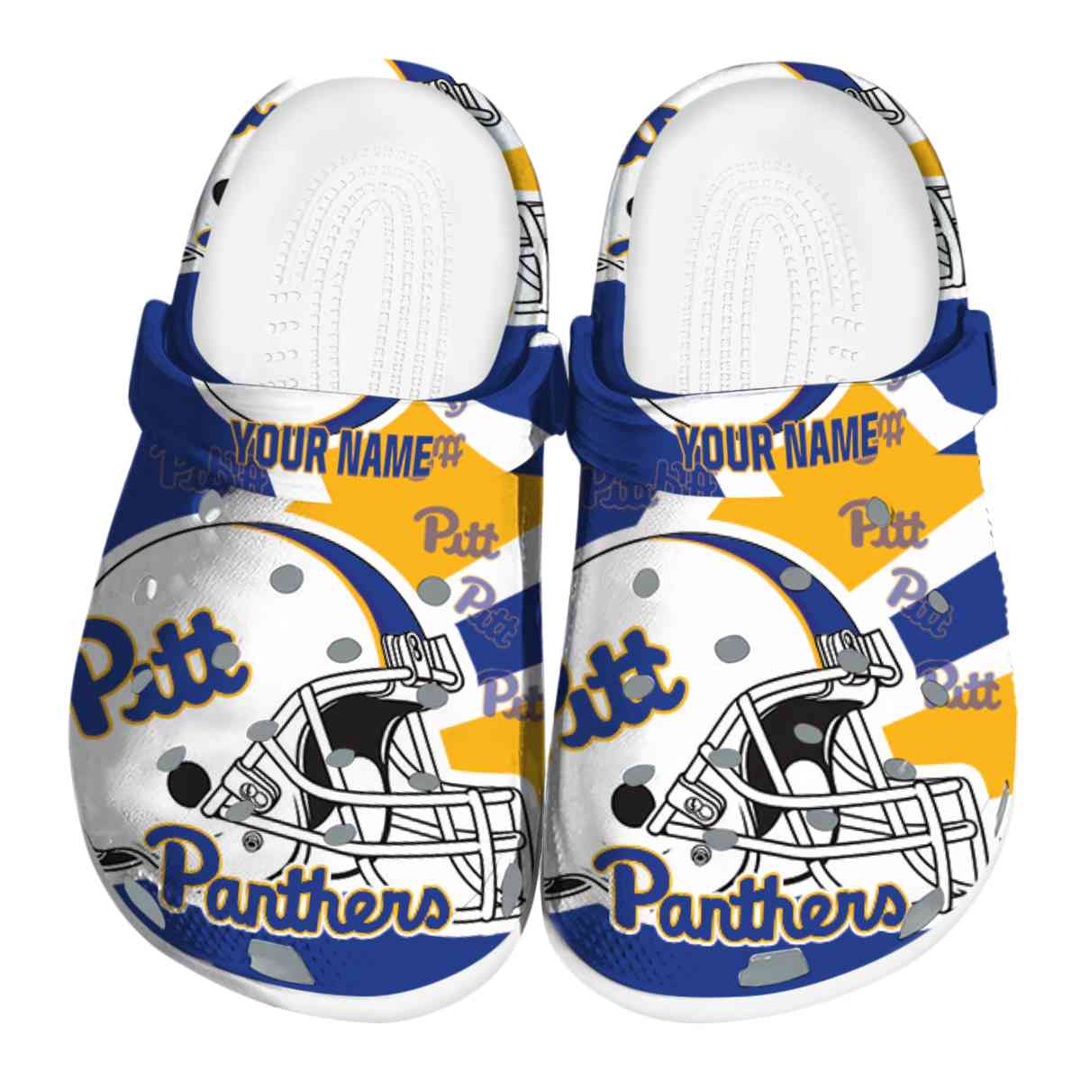 Pittsburgh Panthers NCAA Sport Crocs Crocband Clogs Shoes Comfortable For Men Women and Kids