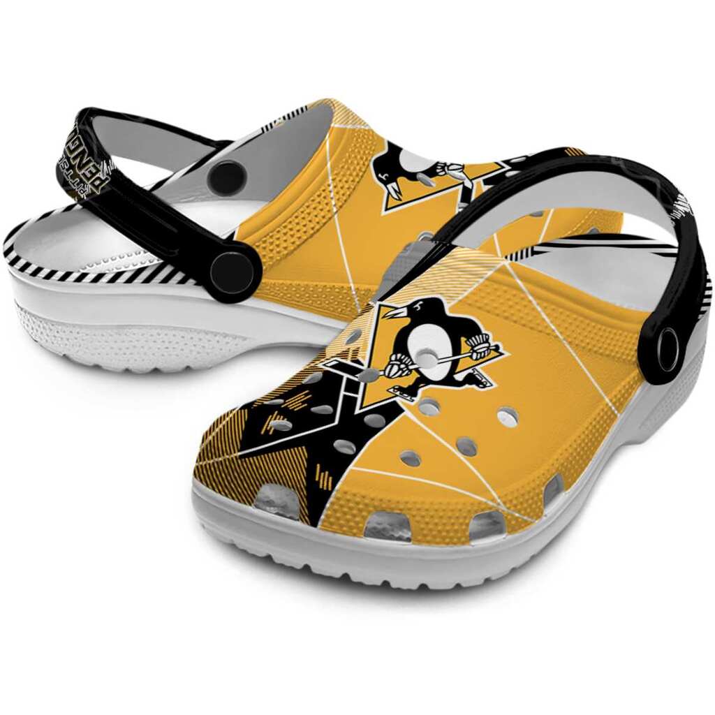 Pittsburgh Penguins Geometric Background ClogTVC1801901 - Image 3