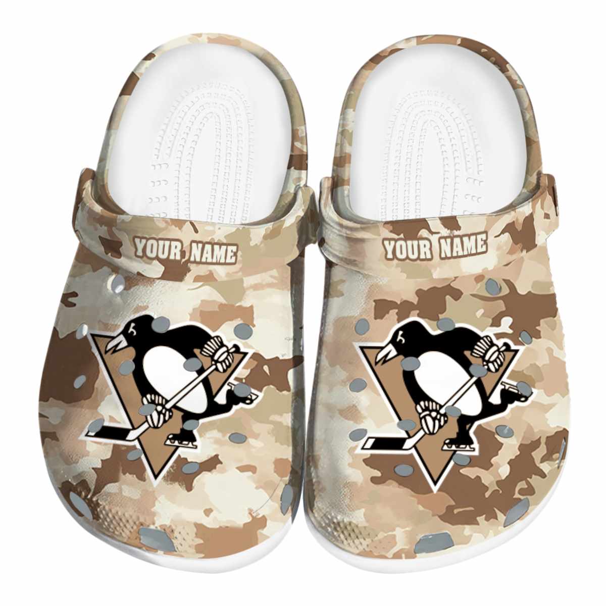 Pittsburgh Penguins NHL Sport Crocs Crocband Clogs Shoes Comfortable For Men Women and Kids