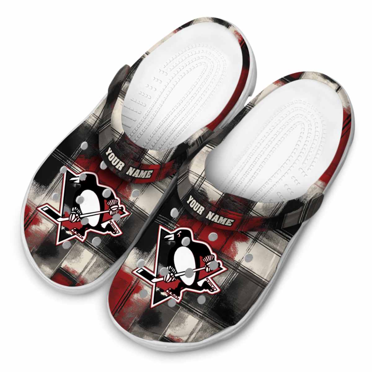Pittsburgh Penguins NHL Sport Crocs Crocband Clogs Shoes Comfortable For Men Women and Kids - Image 4