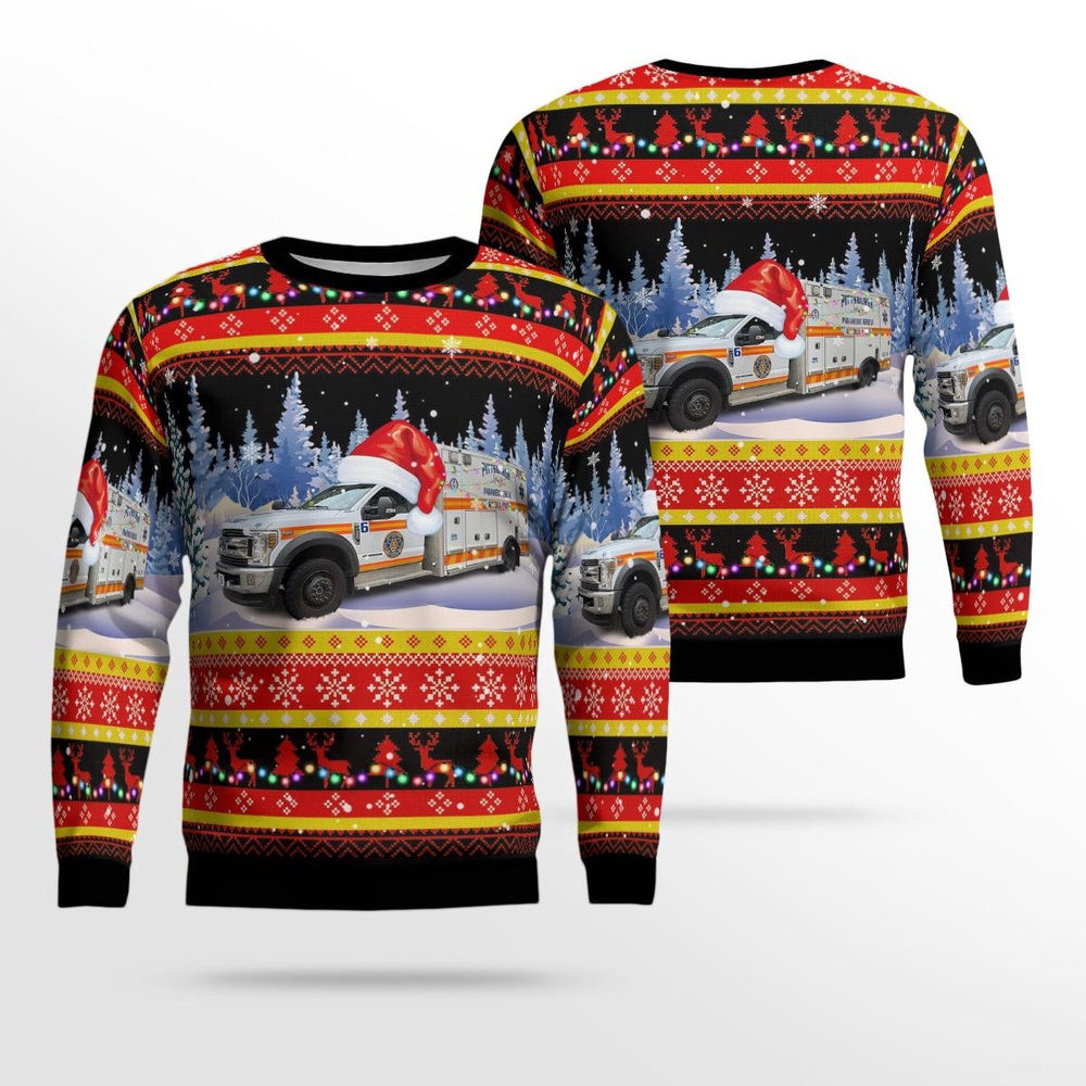 Pittsburgh Pennsylvania Pittsburgh EMS Medic 6 AOP Ugly Sweater Unisex Christmas Gift