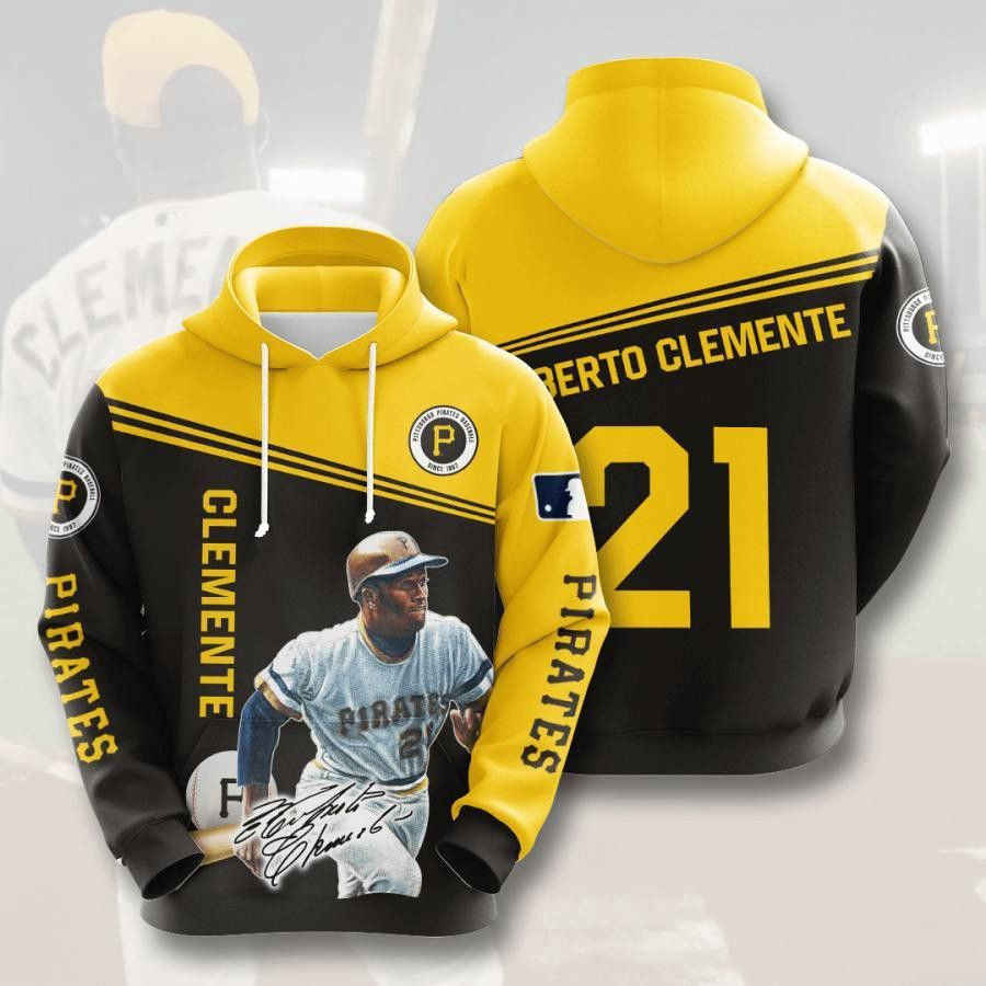 Pittsburgh Pirates And Roberto Clemente 3D All Over Print Hoodie, Zip Hoodie