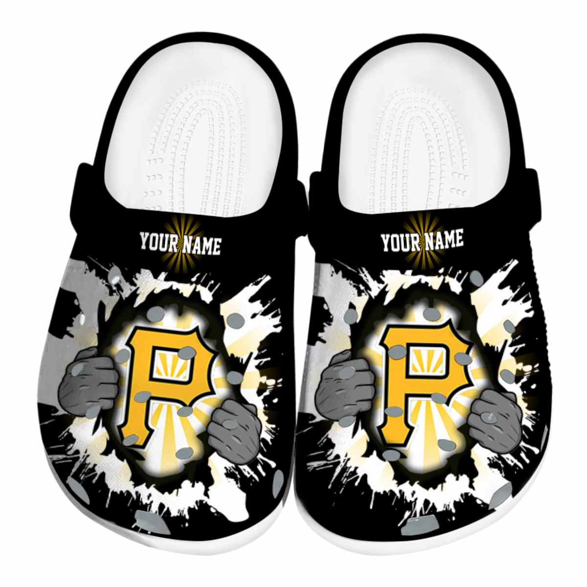 Pittsburgh Pirates MLB Sport Crocs Crocband Clogs Shoes Comfortable For Men Women and Kids