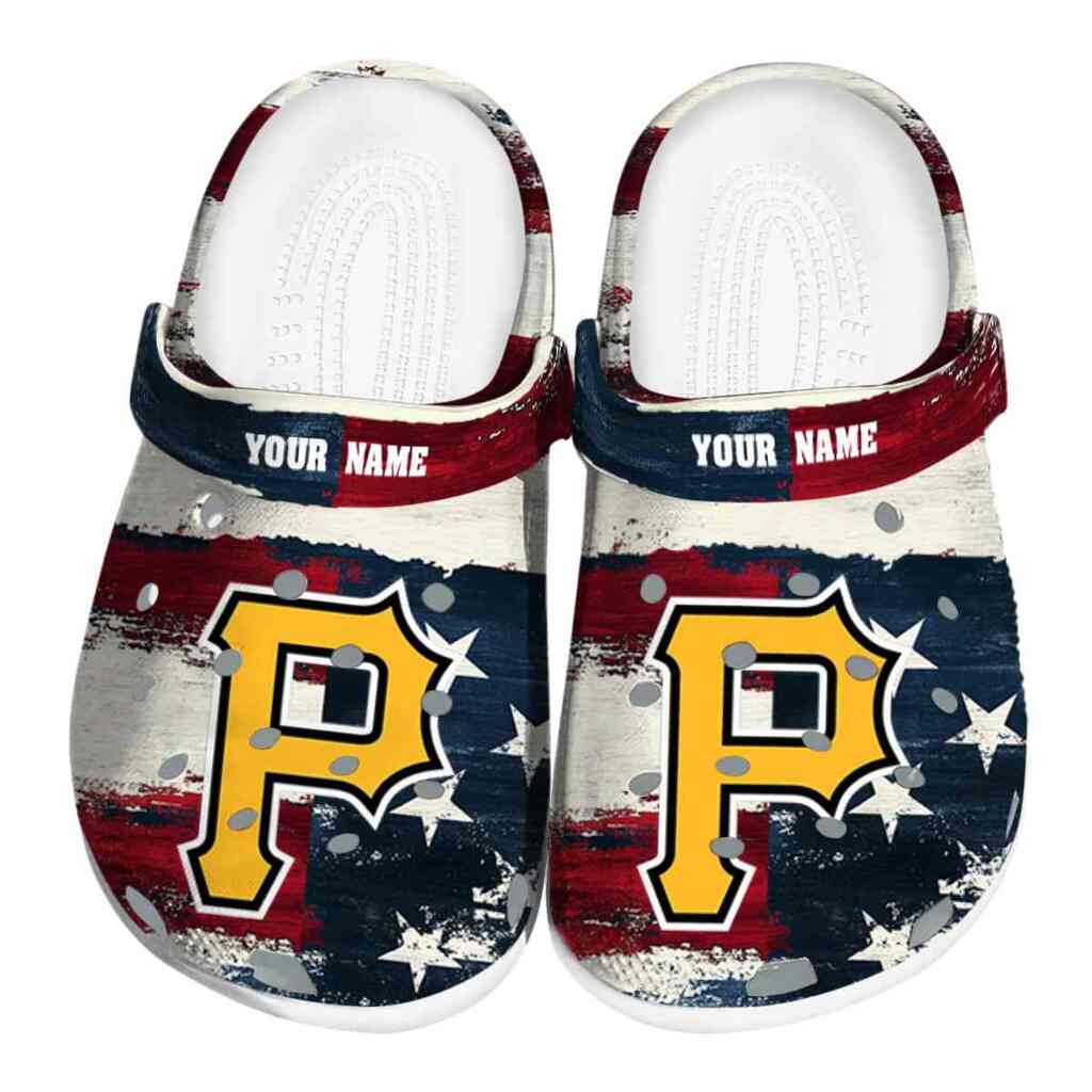 Pittsburgh Pirates Patriotic Stripes ClogTVC1801964