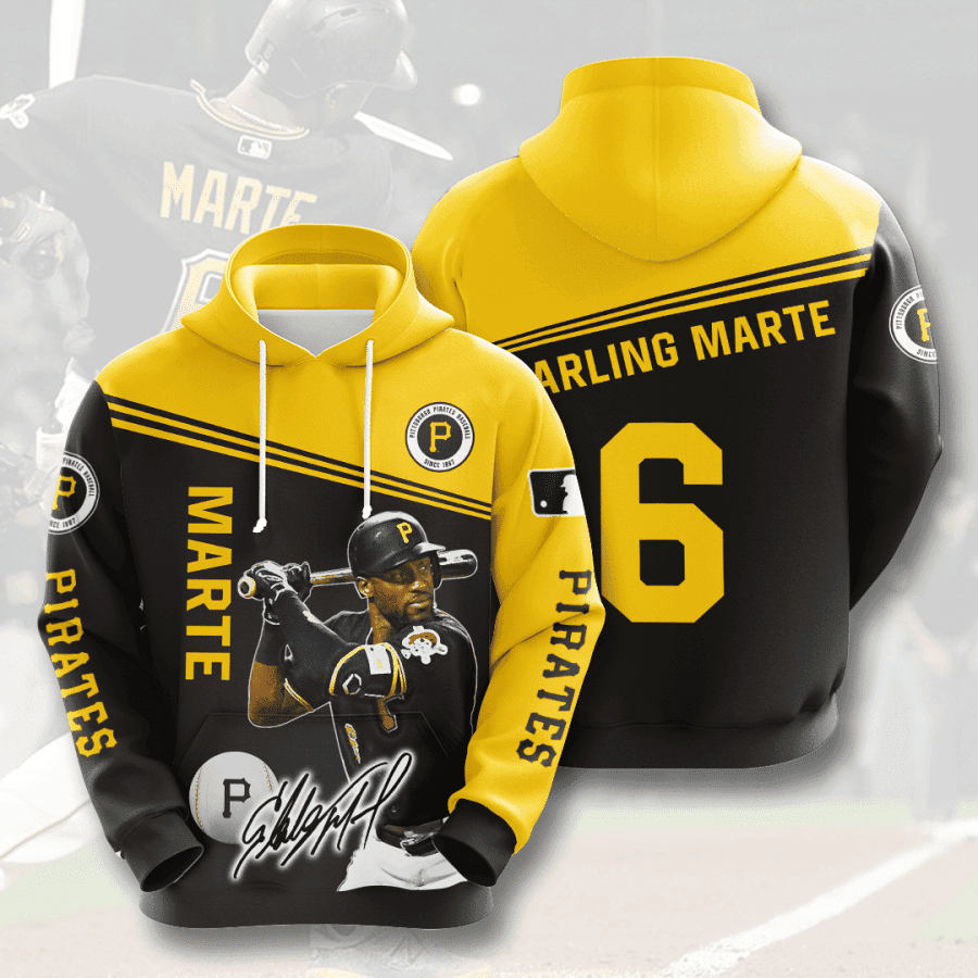 PITTSBURGH PIRATES Starling Marte 3D All Over Print Hoodie, Zip Hoodie