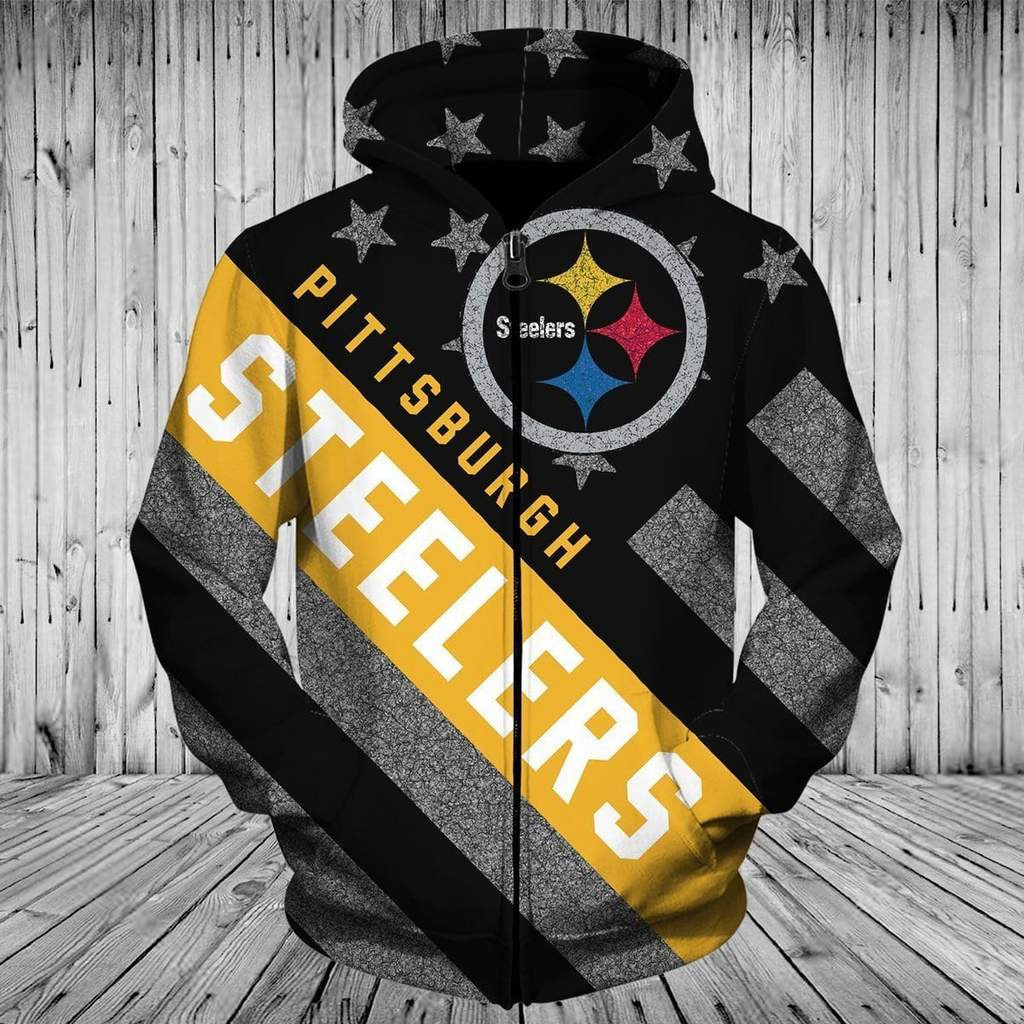 Pittsburgh Steelers 3D All Over Print Hoodie, Zip Hoodie