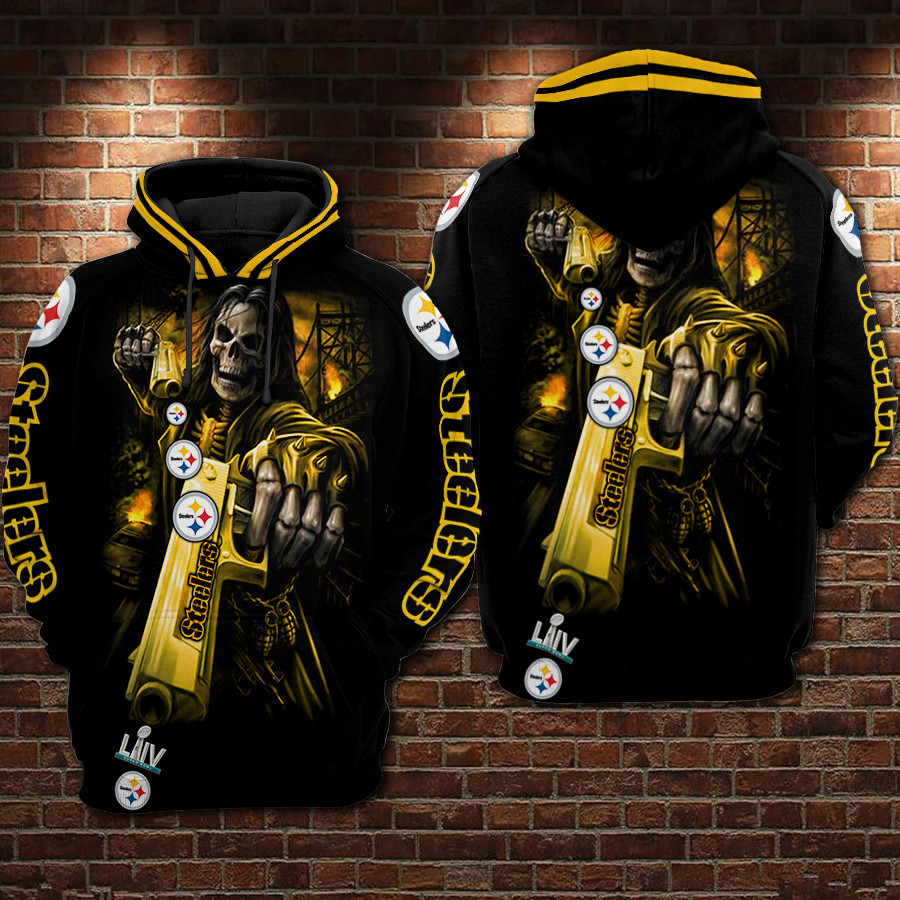 Pittsburgh Steelers 3D All Over Print Hoodie, Zip Hoodie