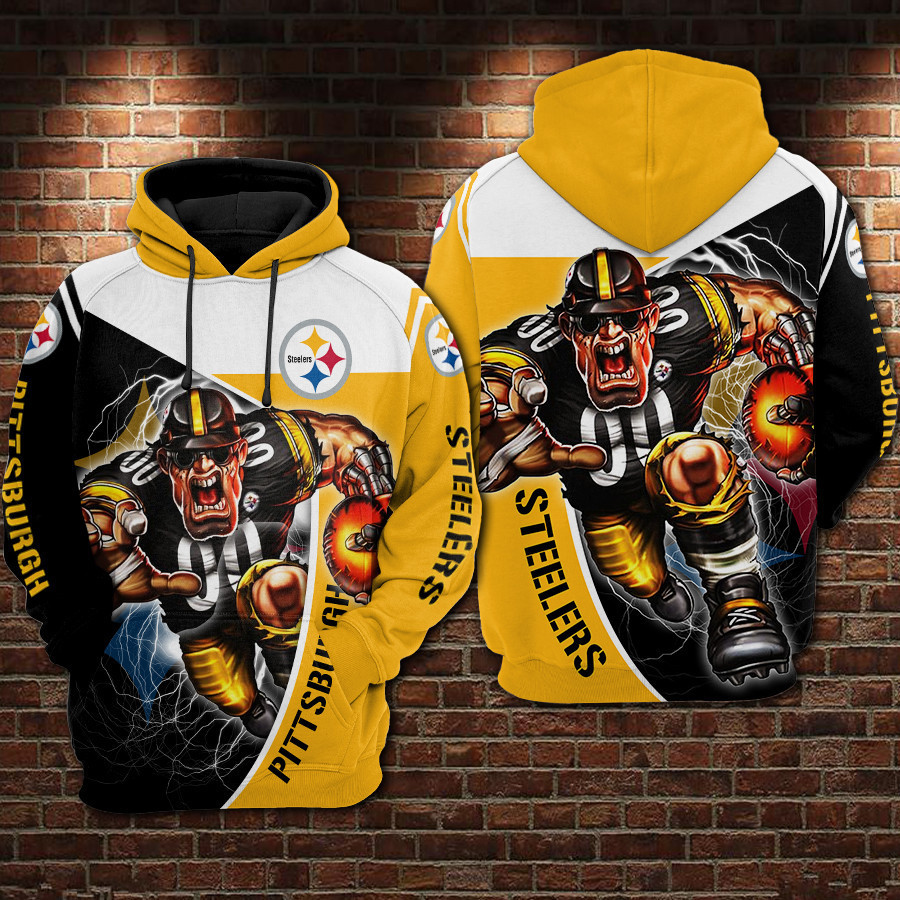 Pittsburgh Steelers 3D All Over Print Hoodie, Zip Hoodie