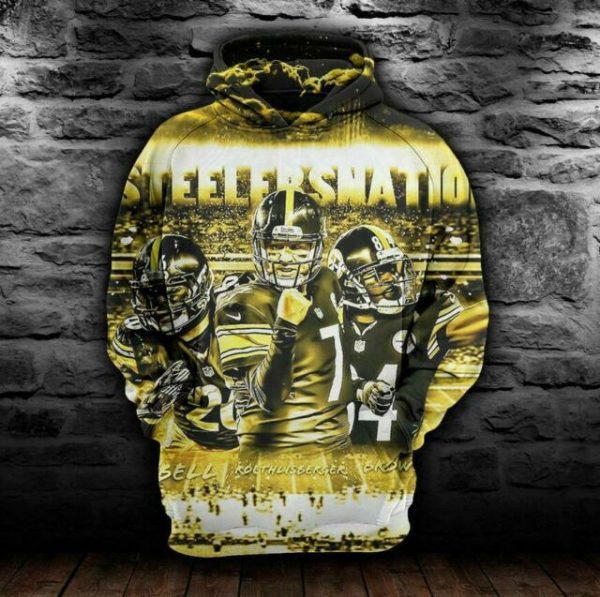 Pittsburgh Steelers 3D All Over Print Hoodie, Zip Hoodie