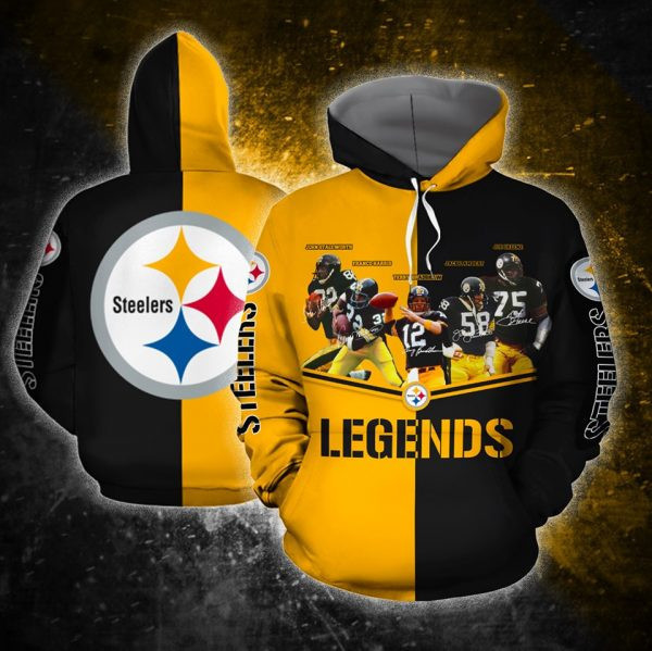 Pittsburgh Steelers 3D All Over Print Hoodie, Zip Hoodie