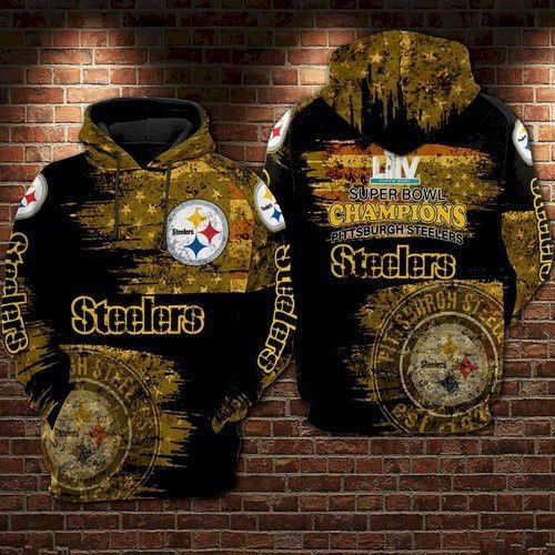 Pittsburgh Steelers 3D All Over Print Hoodie, Zip Hoodie