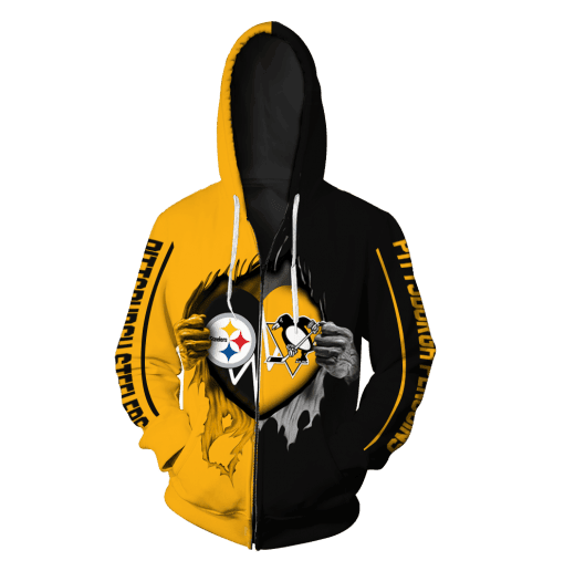 Pittsburgh Steelers 3D All Over Print Hoodie, Zip Hoodie