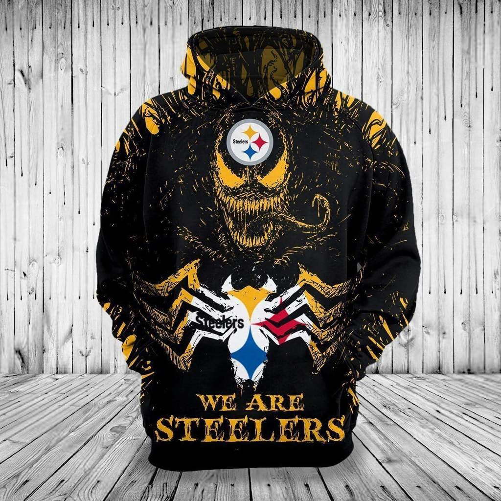 Pittsburgh Steelers 3D All Over Print Hoodie, Zip Hoodie