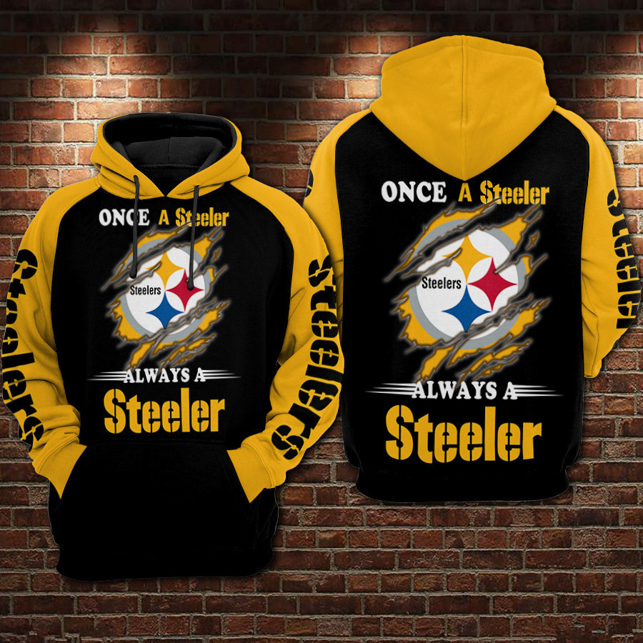 Pittsburgh Steelers 3D All Over Print Hoodie, Zip Hoodie