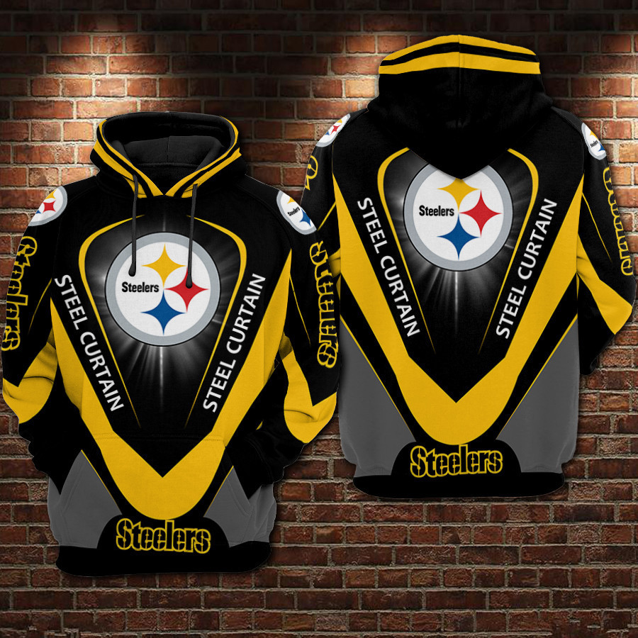 Pittsburgh Steelers 3D All Over Print Hoodie, Zip Hoodie