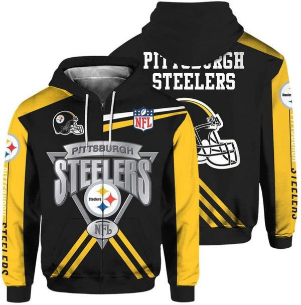 Pittsburgh Steelers 3D All Over Print Hoodie, Zip Hoodie