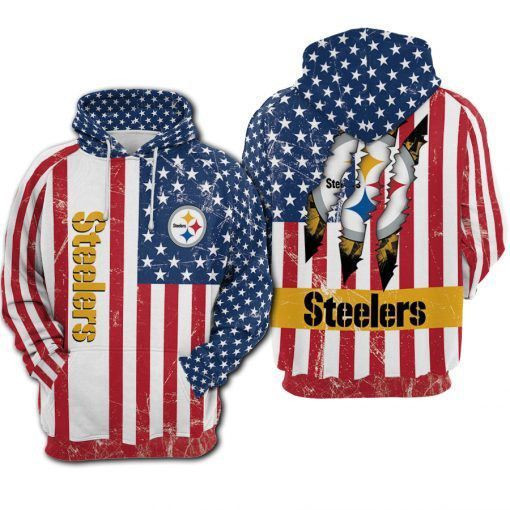 Pittsburgh Steelers Flag England Claws 3D All Over Print Hoodie, Zip Hoodie