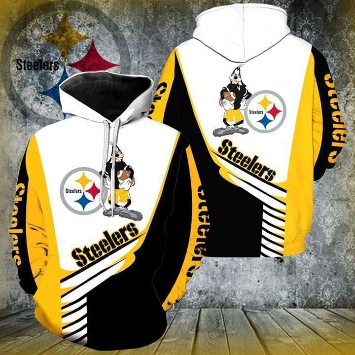 Pittsburgh Steelers Goofy Football For Steelers 3D All Over Print Hoodie, Zip Hoodie