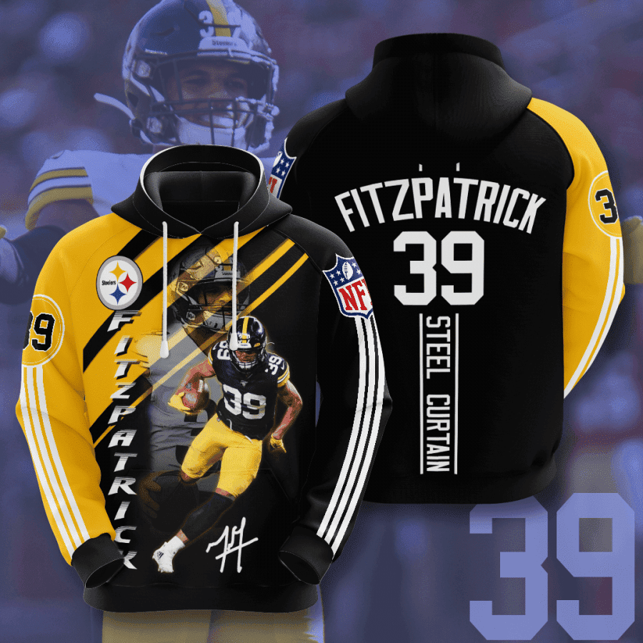 Pittsburgh Steelers Minkah Fitzpatrick 3D All Over Print Hoodie, Zip Hoodie